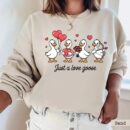 Funny Love Goose Valentine's Day Sweatshirt - Cute Goose Hoodie