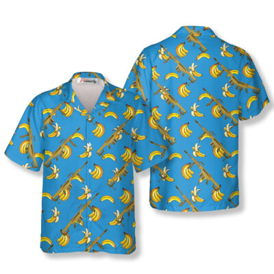 Bananas Barrett M82A1 Gun Hawaiian Shirt for Men