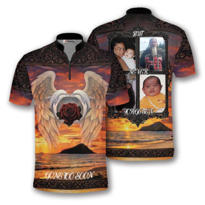 Gone Too Soon But Never Forgotten Custom Bowling Jersey Francine