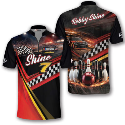 Custom Bowling Jersey Racking Shine 7 Dwayne Design